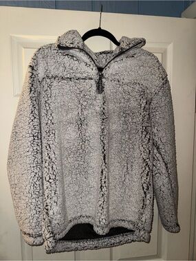 boxercraft Light Gray Sherpa Zip-Up Hoodie